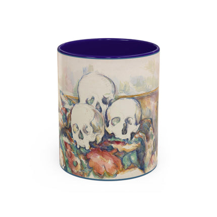 The Three Skulls by Paul Cézanne Colorful Mugs (11oz, 15oz)