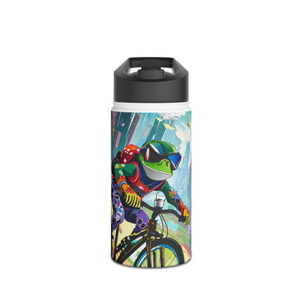 Cyberpunk Frog Stainless Steel Water Bottle