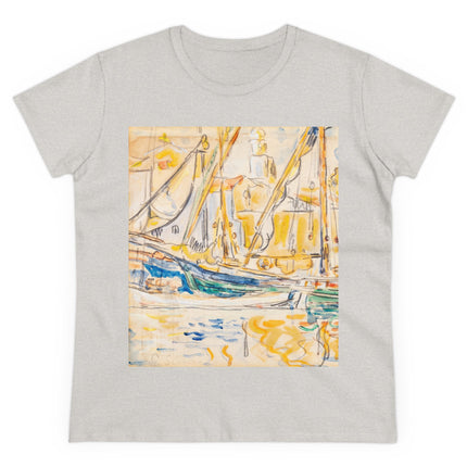 Saint-Tropez by Paul Signac Women's Midweight Cotton Tee
