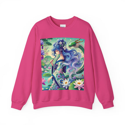 Fairy of the Koi Pond Heavy Blend™ Crewneck Sweatshirt