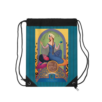 December & Tanzanite Zodiac Drawstring Bag