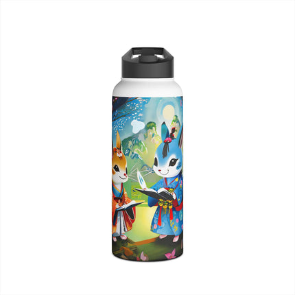 Fairy Animals Writing Wishes Stainless Steel Water Bottle