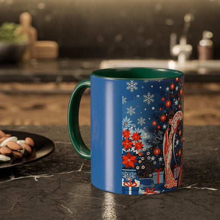 🎋❄️ The Winter Lantern Celebration Colorful Mug – Elegant Asian Christmas Fantasy