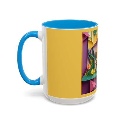 Origami Bicycle Colorful Mugs (11oz, 15oz)