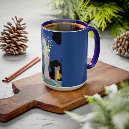 Butterfly Enchantress Colorful Mugs – Ethereal Art Deco Magic & Transformation