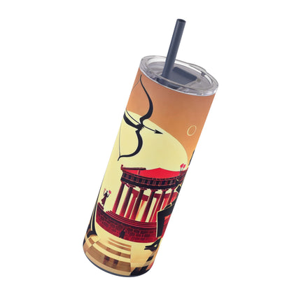 Art Deco Valentine's Romance Skinny Matte Tumbler, 20oz