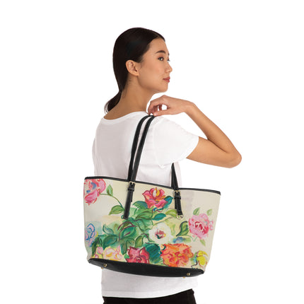 Bouquet de Roses by Raoul Dufy PU Leather Shoulder Bag