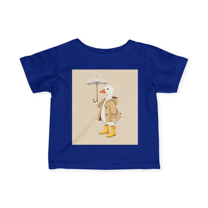 🦆☂️ The Little Rainy Day Duckling Infant Fine Jersey Tee – Whimsical Storybook Charm