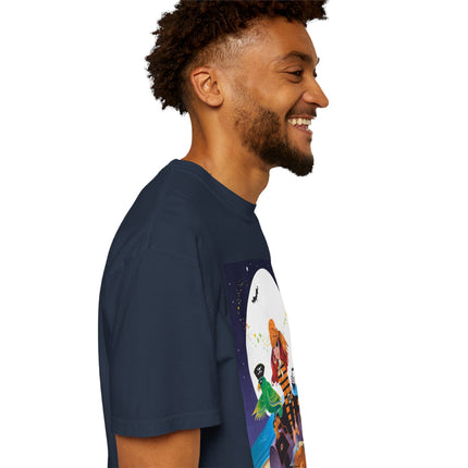 Moonlit Pirate Halloween Unisex Garment-Dyed T-shirt