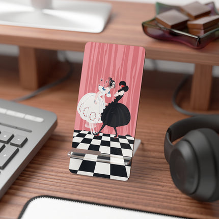 🎭🖤 The Whispered Secret Mobile Display Stand – Art Deco Fashion Intrigue