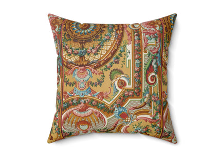 XVIII Siecle 2 by Auguste Racinet Spun Polyester Square Pillow