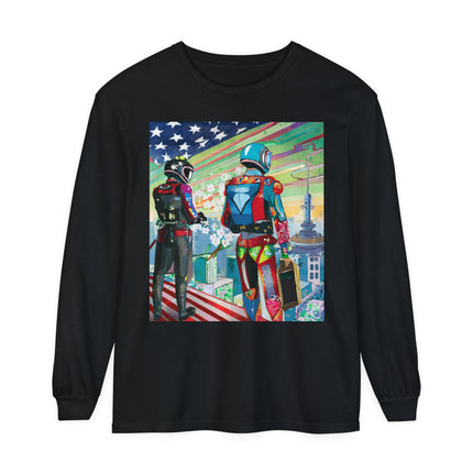 NSA Cyber Punk Computer Hacking Team Long Sleeve T-Shirt