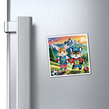 Animal Athletes Magnets (3 Sizes)