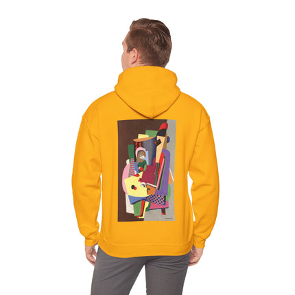 The Piano Lesson by Georges Valmier Heavy Blend™ Hooded Sweatshirt
