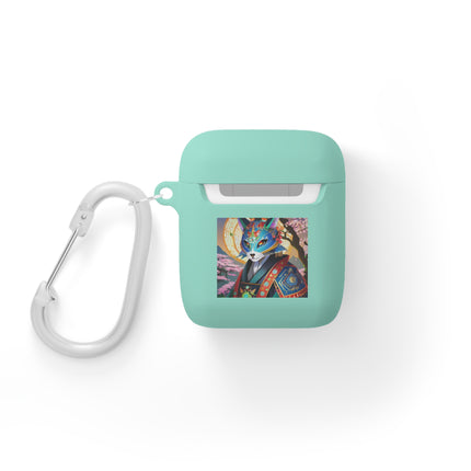 Cyberpunk Samurai AirPods Case Cover