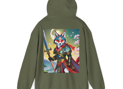 Cyberpunk Samurai Fox – Heavy Blend™ Hooded Sweatshirt