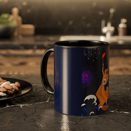 Liberty's Triumph Colorful Mugs – Art Deco Glory & Triumphant Spirit