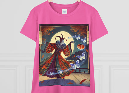 Court Magician with Ghost Butterflies Women's Midweight Cotton Tee