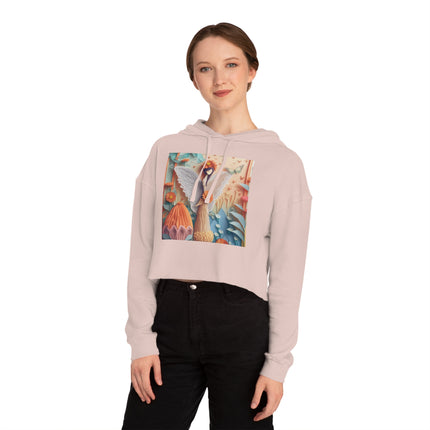 Zinnia Fairy Cropped Hooded Sweatshirt