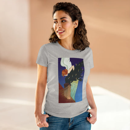 The Christmas Angel Women's Midweight Cotton Tee