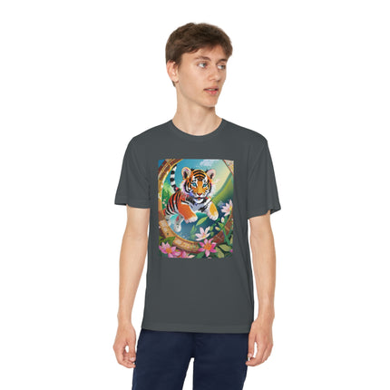 Majestic Tiger Cub Youth Competitor Tee – Courage, Adventure & Fiery Spirit