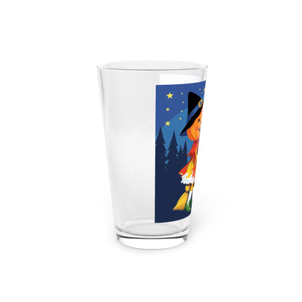 🐈‍⬛🎻 The Black Cat’s Moonlit Melody Glass, 16oz – Whimsical Halloween Music