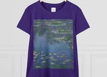 Water Lilies by Claude Monet Women's Midweight Cotton Tee