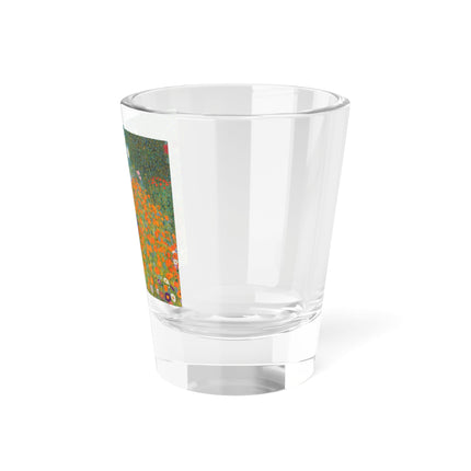 Cottage Garden by Gustav Klimt Shot Glass, 1.5oz