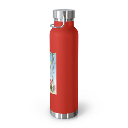 Spring Fairy's Floral Swing Copper Vacuum Insulated Bottle, 22 oz
