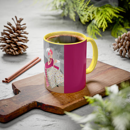 The Red Bird Colorful Mugs – Gentle Storybook Charm & Elegant Whimsy