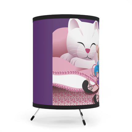 Joy of Friendship Tripod Lamp with High-Res Printed Shade, US\CA plug