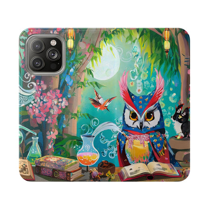 🦉✨ Owl's Magical Workshop Flip Case – Enchanted Wisdom & Arcane Wonder