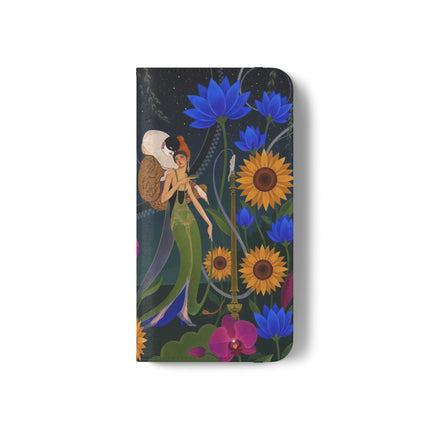 🌙🕯️ The Lady Of The Midnight Garden Flip Case – Art Deco Nocturne