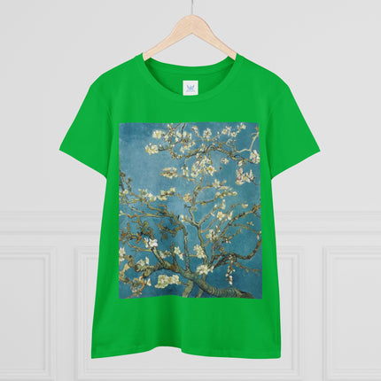 Almond Blossom by Vincent van Gogh Women's Midweight Cotton Tee