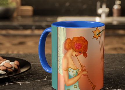 Heavenly Angel Duet Colorful Mugs (11oz, 15oz)