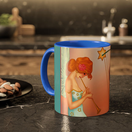 Heavenly Angel Duet Colorful Mugs (11oz, 15oz)