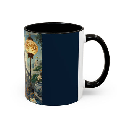 Moonlit Bridge Gentleman Colorful Mug – Imperial Serenity & Moonlit Harmony