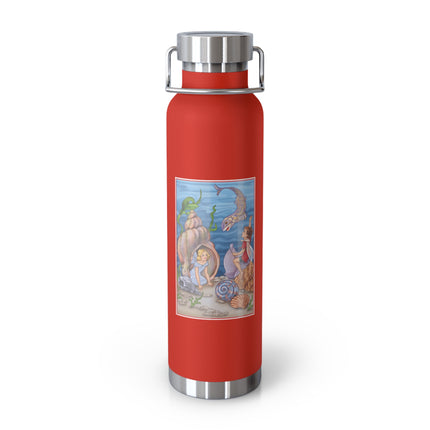 Fairy Whispers of the Sea Copper Vacuum Insulated Bottle, 22 oz