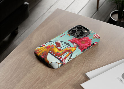 Reading In A Painted Garden Phone Cases