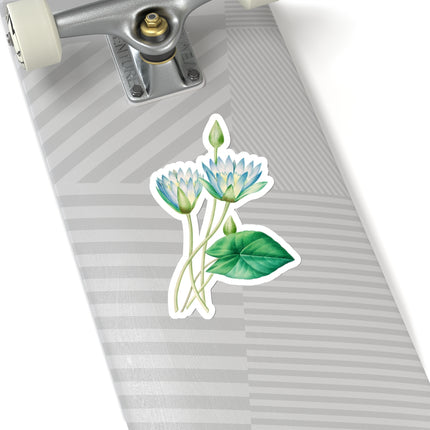 Egyptian lotus flower botanical illustration by Pierre-Joseph Redouté Kiss-Cut Stickers (4 Sizes)