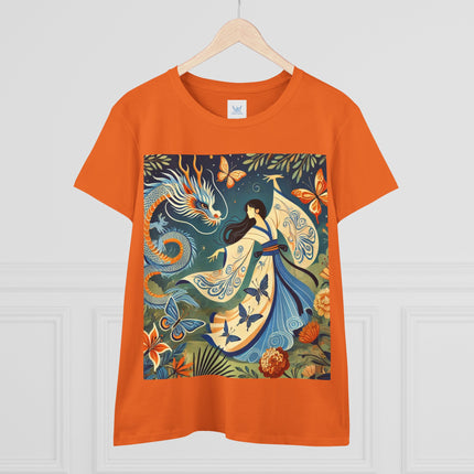 Fairy Waltz in the Butterfly Garden Cotton Tee