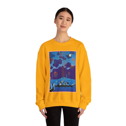 Fireworks in Venice by George Barbier Heavy Blend™ Crewneck Sweatshirt