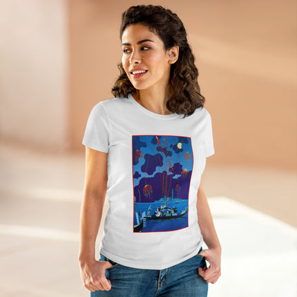 Fireworks in Venice by George Barbier Women's Midweight Cotton Tee