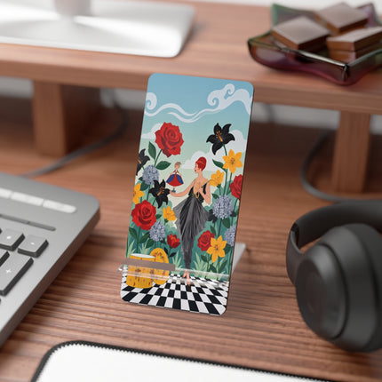 🌹👗 The Lady And Her Little Companion Mobile Display Stand – Art Deco Floral Elegance