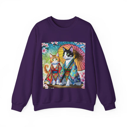 Kimono Kitties Unisex Heavy Blend™ Crewneck Sweatshirt