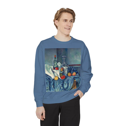 The Peppermint Bottle by Paul Cézanne Unisex Garment-Dyed Sweatshirt