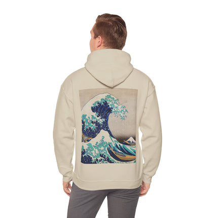 The Great Wave off Kanagawa by Katsushika Hokusai Heavy Blend™ Hooded Sweatshirt