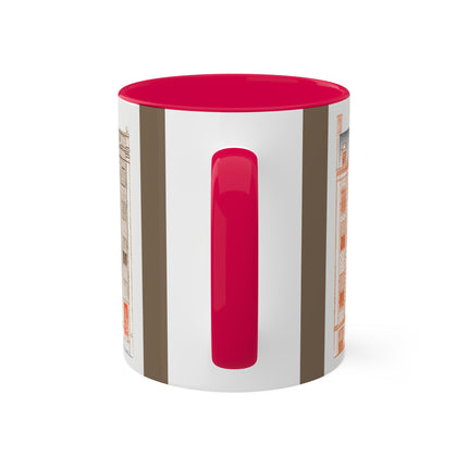 Amsterdam Canal Houses by Johan Teyler Colorful Mugs, 11oz