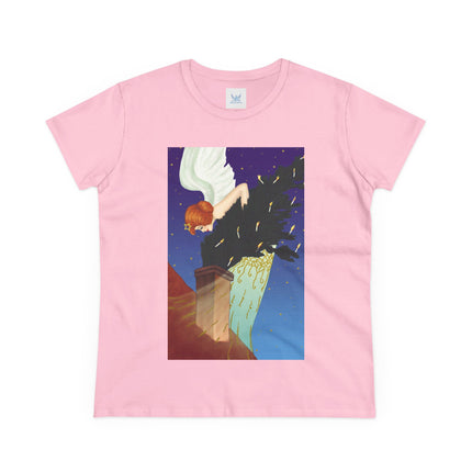 The Christmas Angel Women's Midweight Cotton Tee