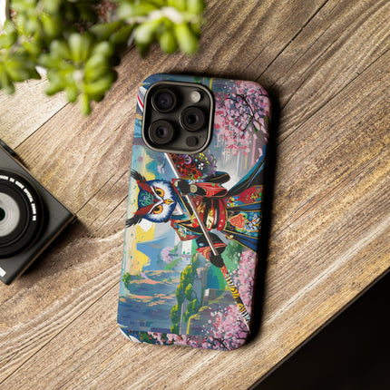 Cyberpunk Samurai Owl Phone Cases